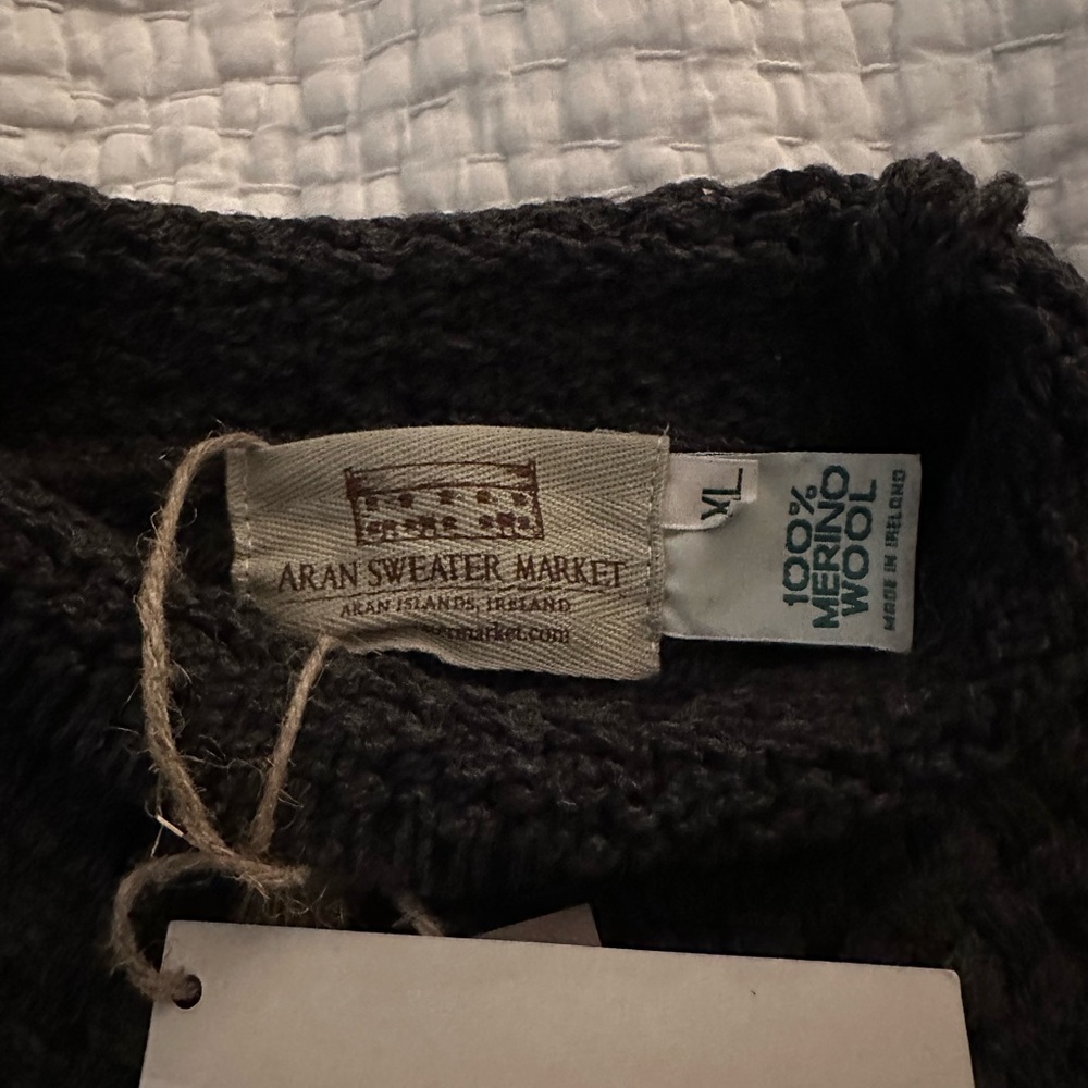 Aran Sweater Market gray Knit Sweater - Picture 3 of 5